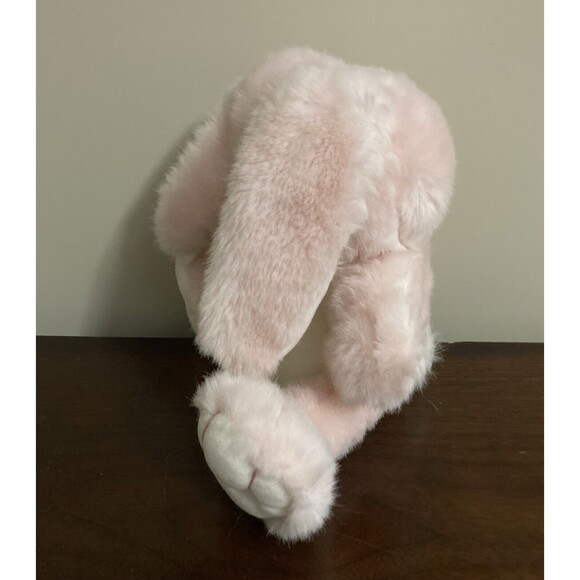 Vintage 1988 PRESTIGE Pink Bunny Riddle Rabbit Plush Easter Big Feet 10" - Picture 4 of 9